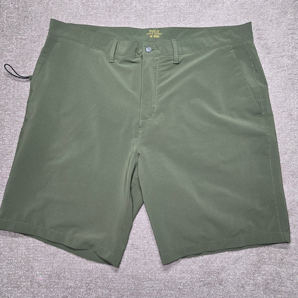 Polo Ralph Lauren Mens Olive Green Performance Stretch Golf Shorts Size 38